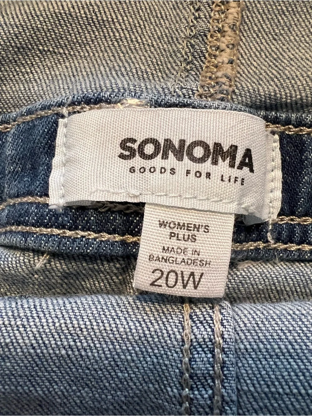 Sonoma Relaxed Denim Short Overalls - Blue